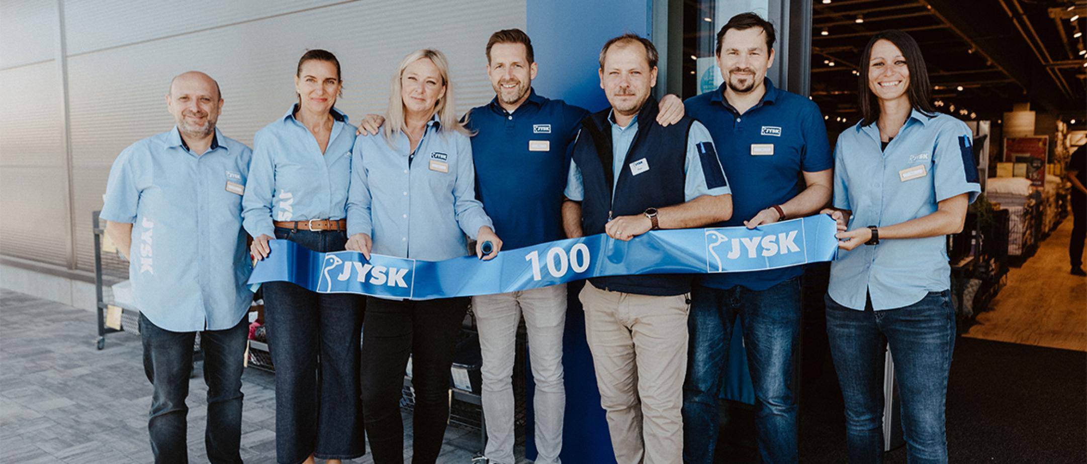 Otevření 100. prodejny JYSK v České republice