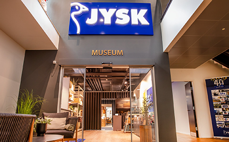 The entrance to JYSK Museum
