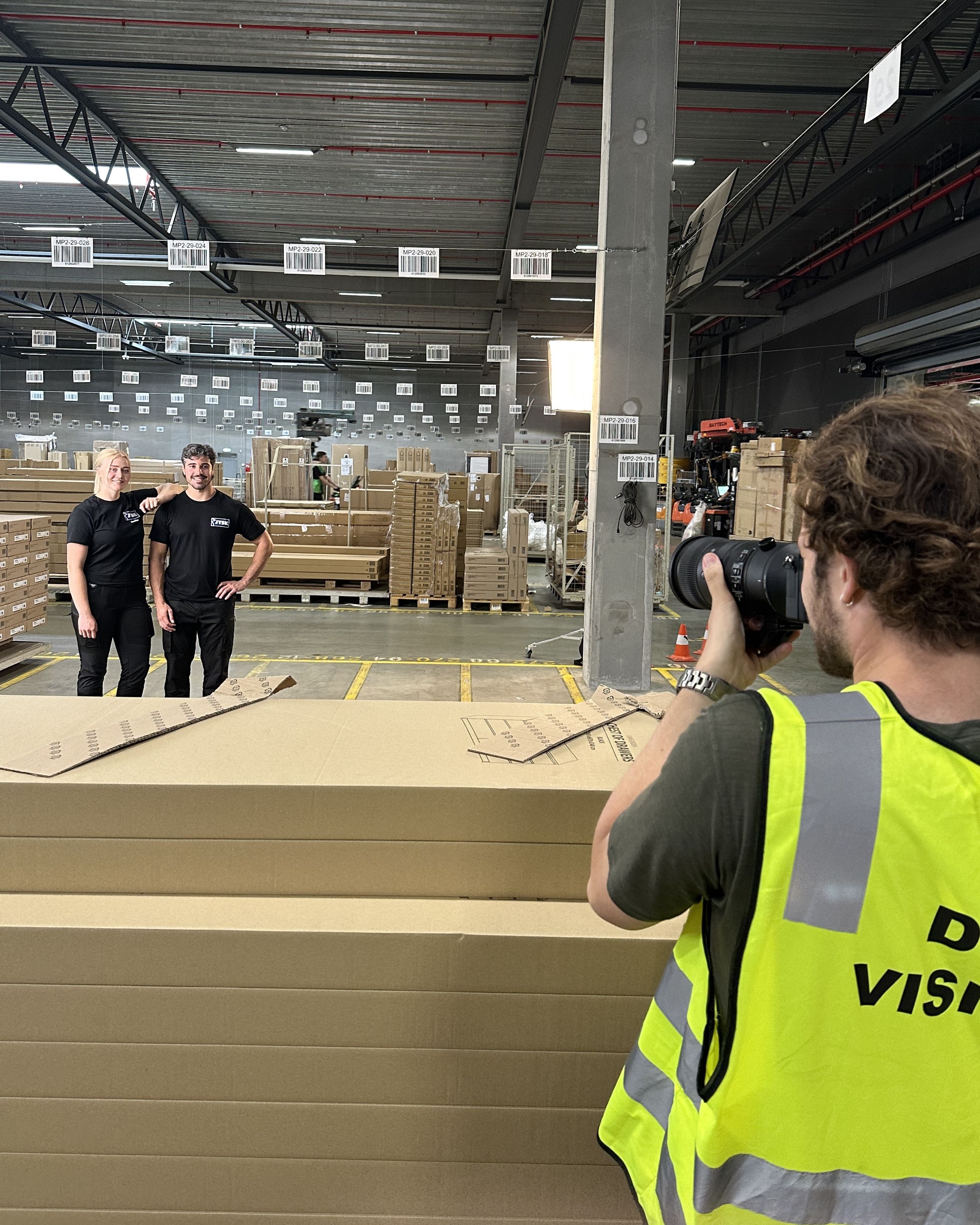 Bag kulisserne i kampagneproduktionen.