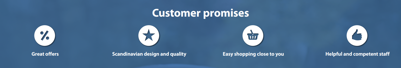 Klanten kiezen voor hun eerste keus, klantbeloftes