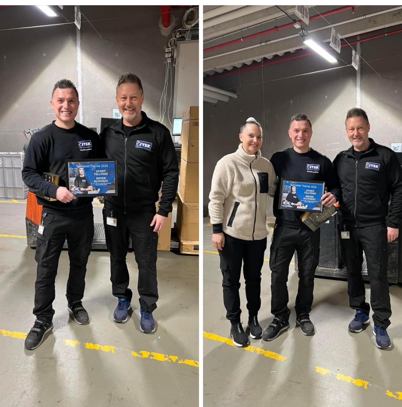Fra fodboldlandshold til teamleder i Uldum: Enver har byttet bolden ud med JYSKs distributionscenter