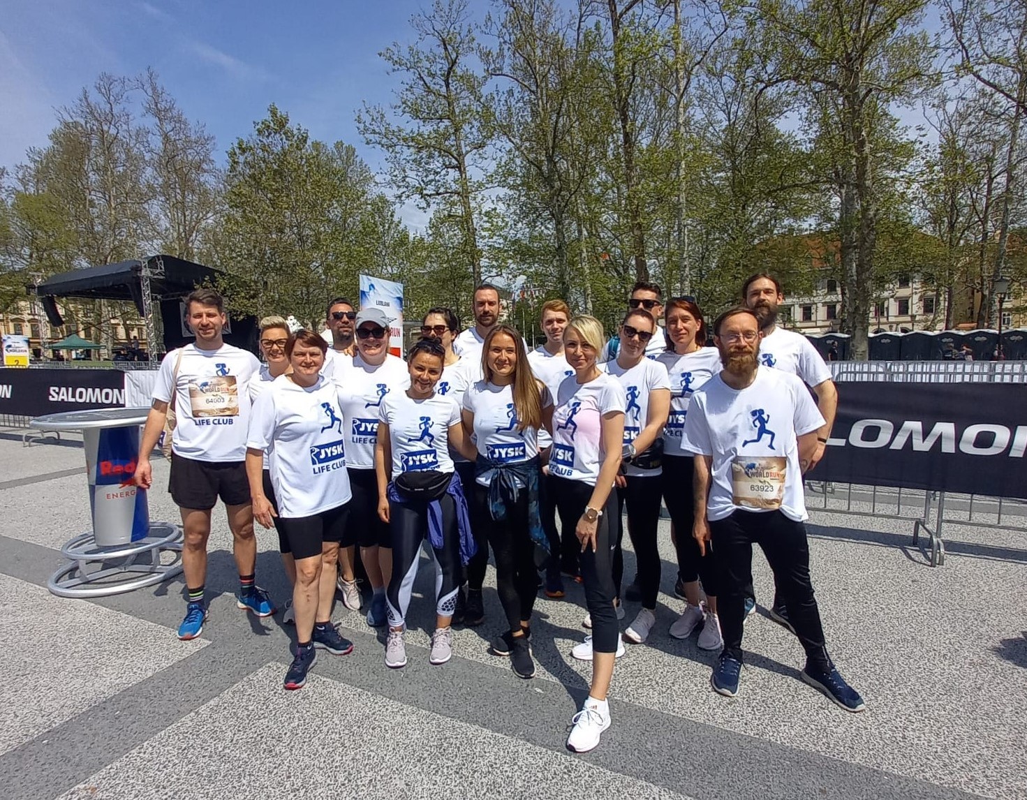 Ekipa JYSK West Balkan na teku Wings For Life World Run v Ljubljani