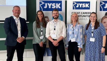 The five JYSK employees for the Master Case Competition