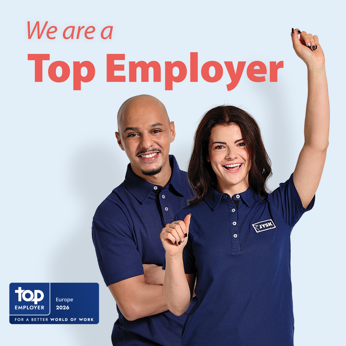 „JYSK je dobio certifikat Top Employer Europe za 2026.“