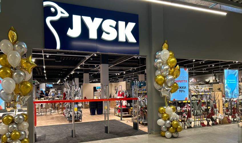 Η JYSK Ουκρανίας ανοίγει ξανά ένα κατάστημα