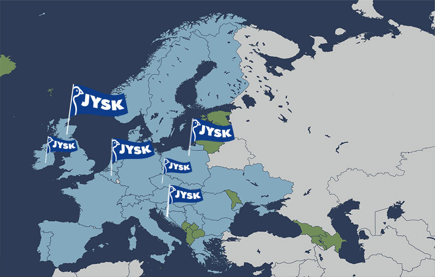 JYSK Map