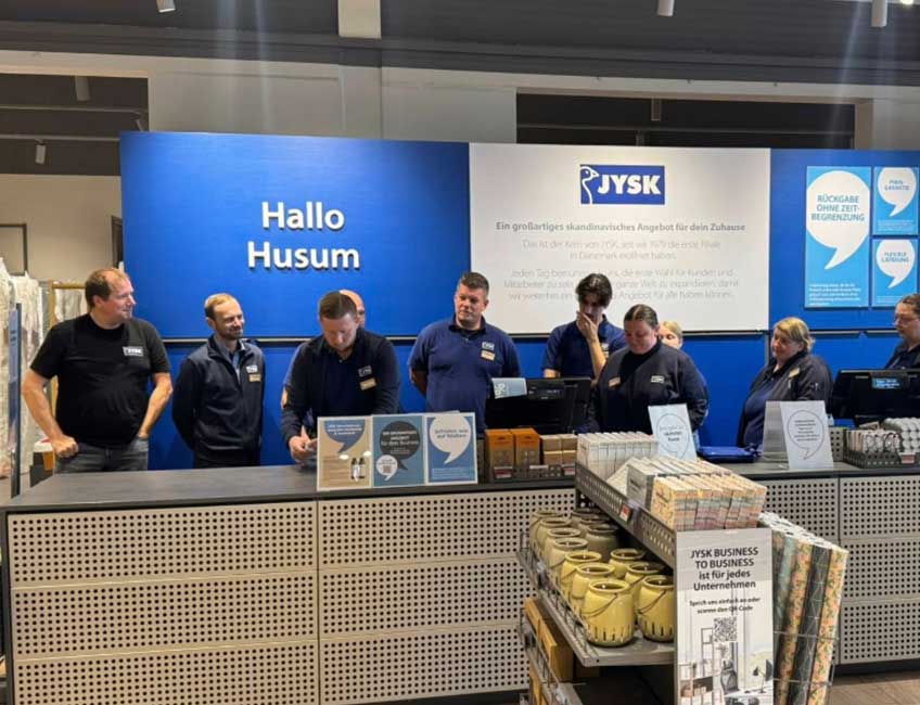 Store Manager in Husum, Birger Schulz and team
