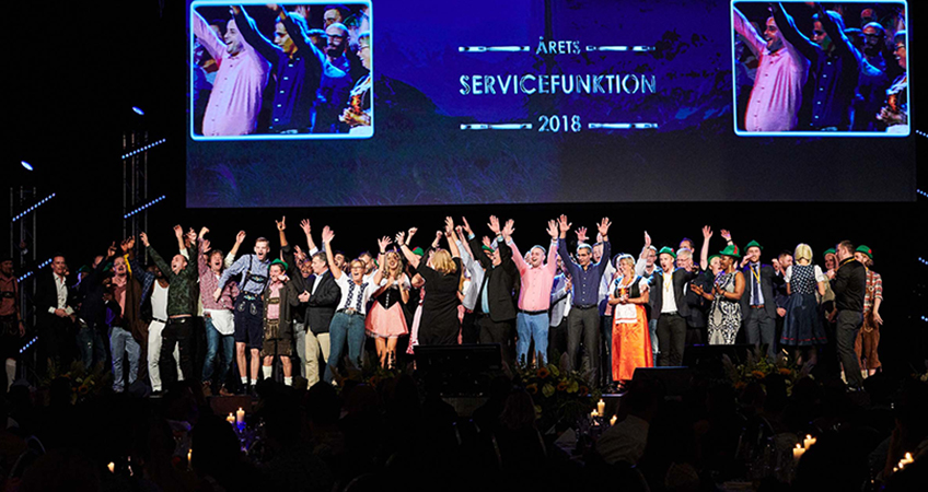 JYSK DCN utsågs till Årets servicefuntion på JYSK Sveriges årliga firande. 