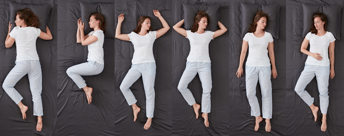 Unterschiedliche Schlafpositionen erfordern unterschiedliche Schlafsysteme