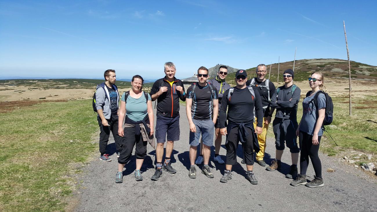 Czech and Slovak colleagues climb the highest mountain.