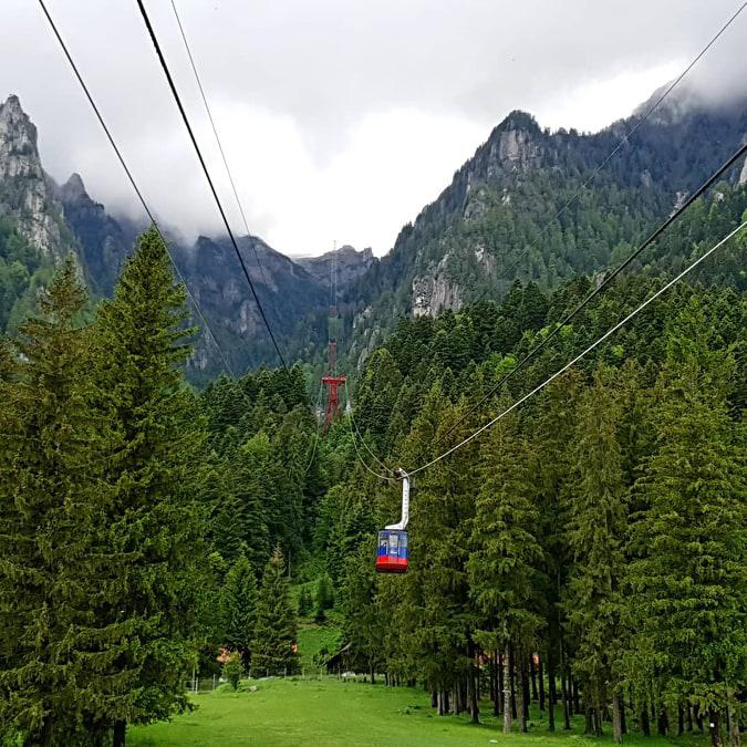 The cable car trip