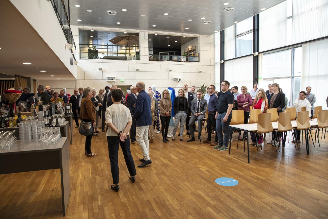 Afskedsreceptionen fandt sted i kantinen på JYSK Head Office.