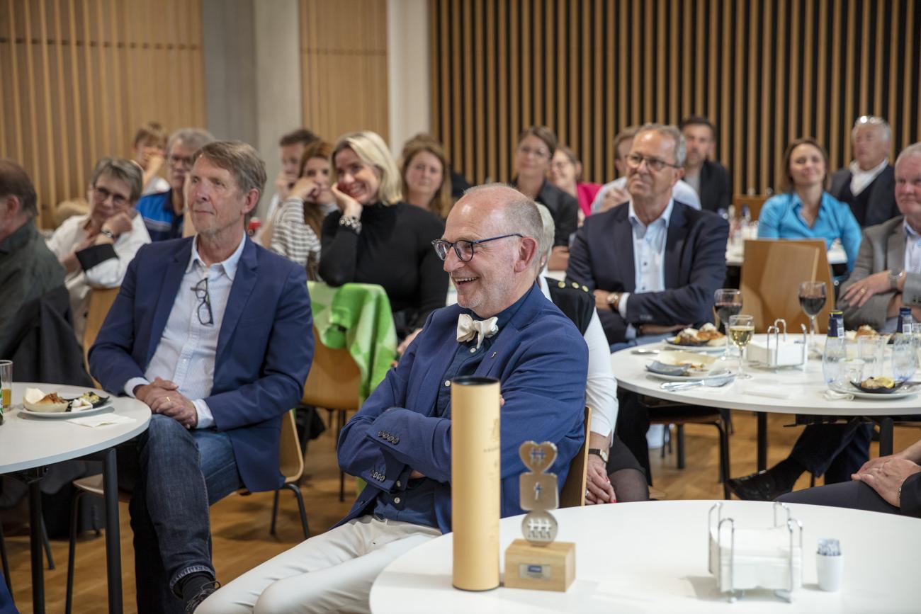 Afskedsreceptionen fandt sted i kantinen på JYSK Head Office.