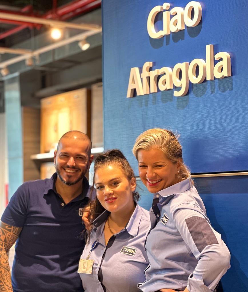 District Manager Matteo, Store Manager Vittoria, and Retail Manager, Maria Stolicna.