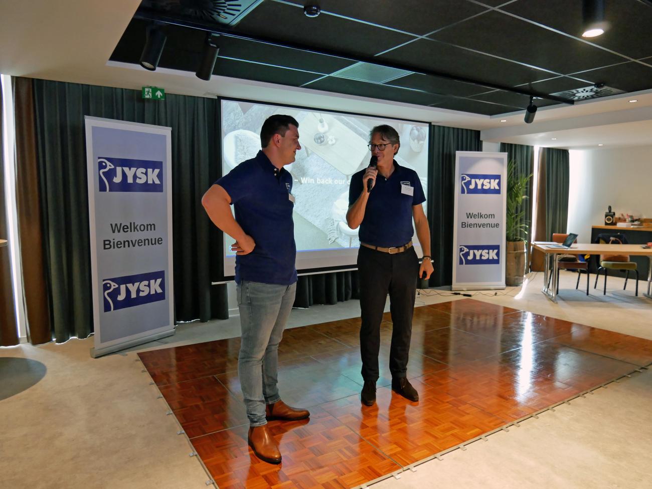 Head of Retail Marc ten Bokum and Store Manager Tom Vanhove
