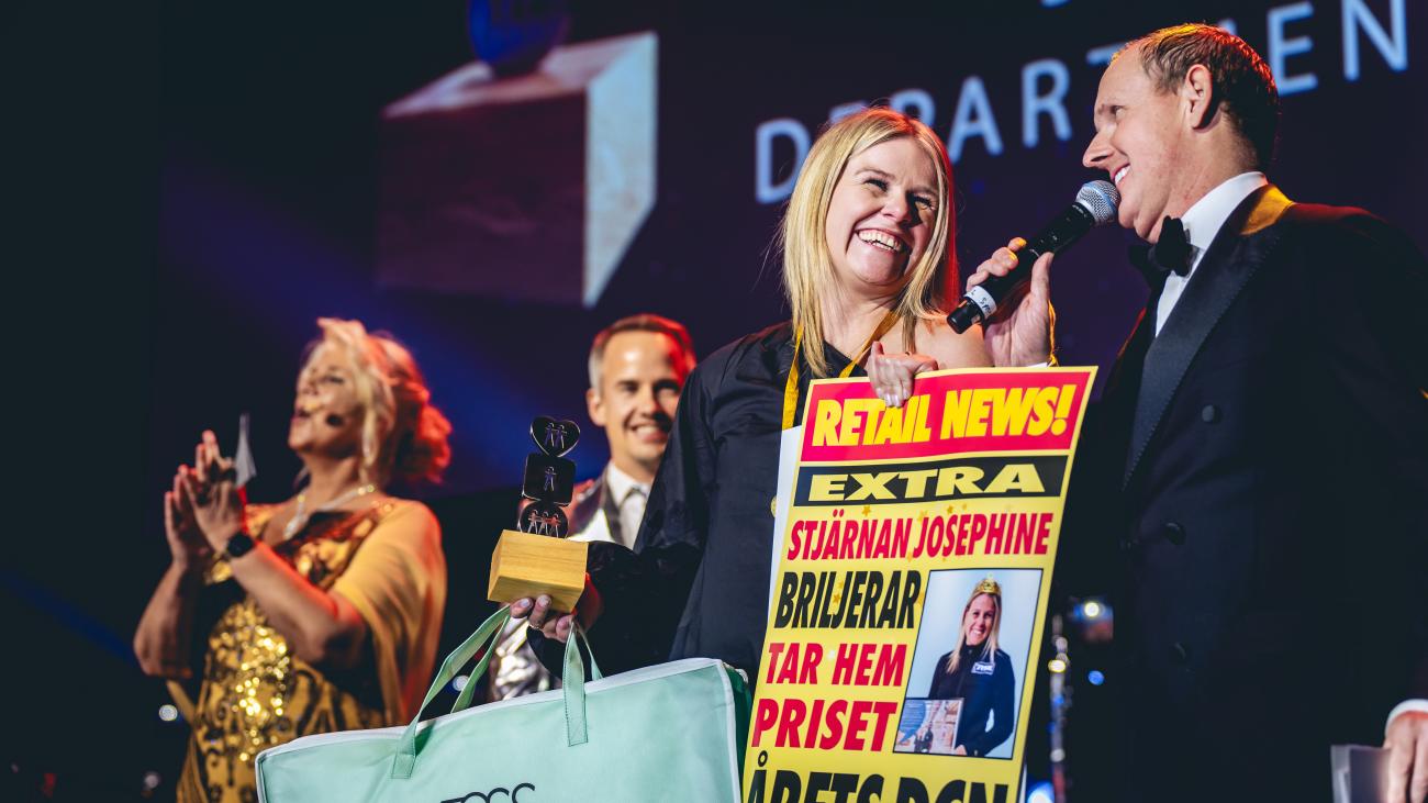 Bild på prisutdelarna och vinnaren av Årets DCN. Foto: Joakim Thörne.