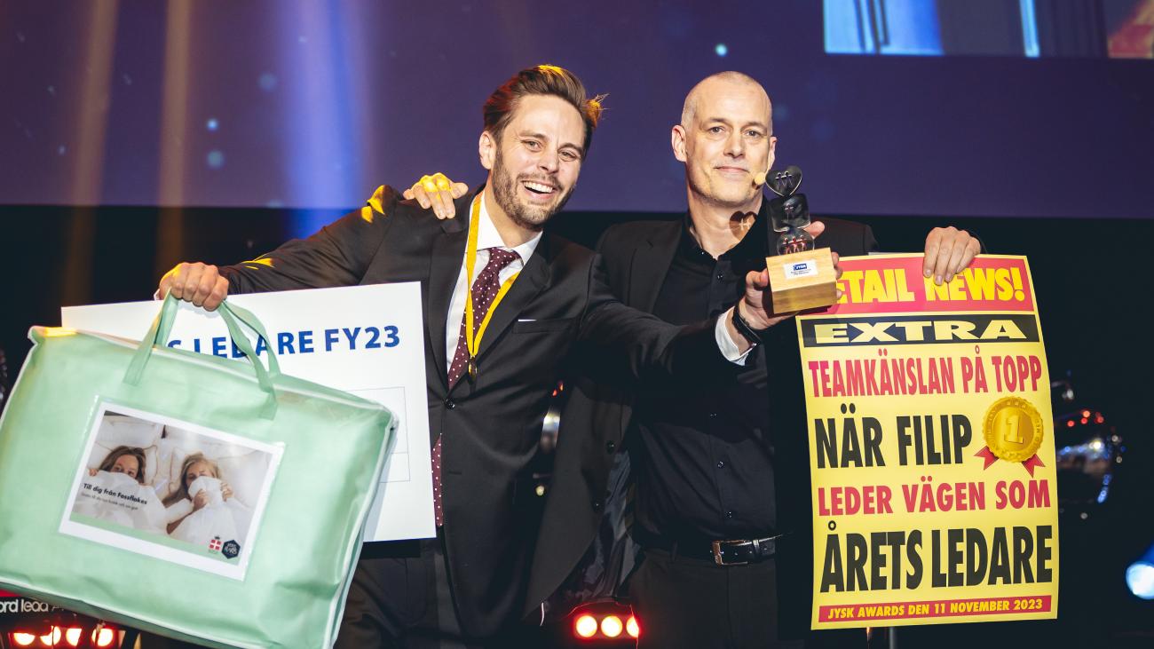 Vinnaren av Årets Ledare. Foto: Joakim Thörne.