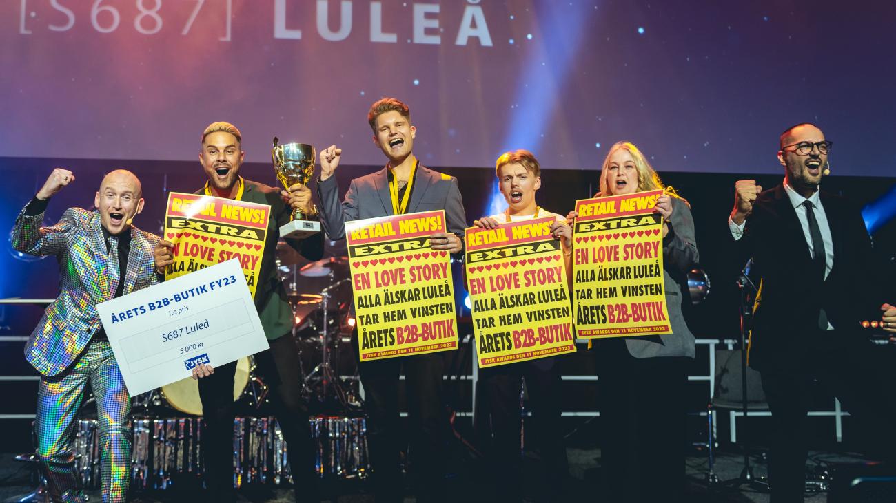 Vinnarna av Årets B2B-butik. Foto: Joakim Thörne.