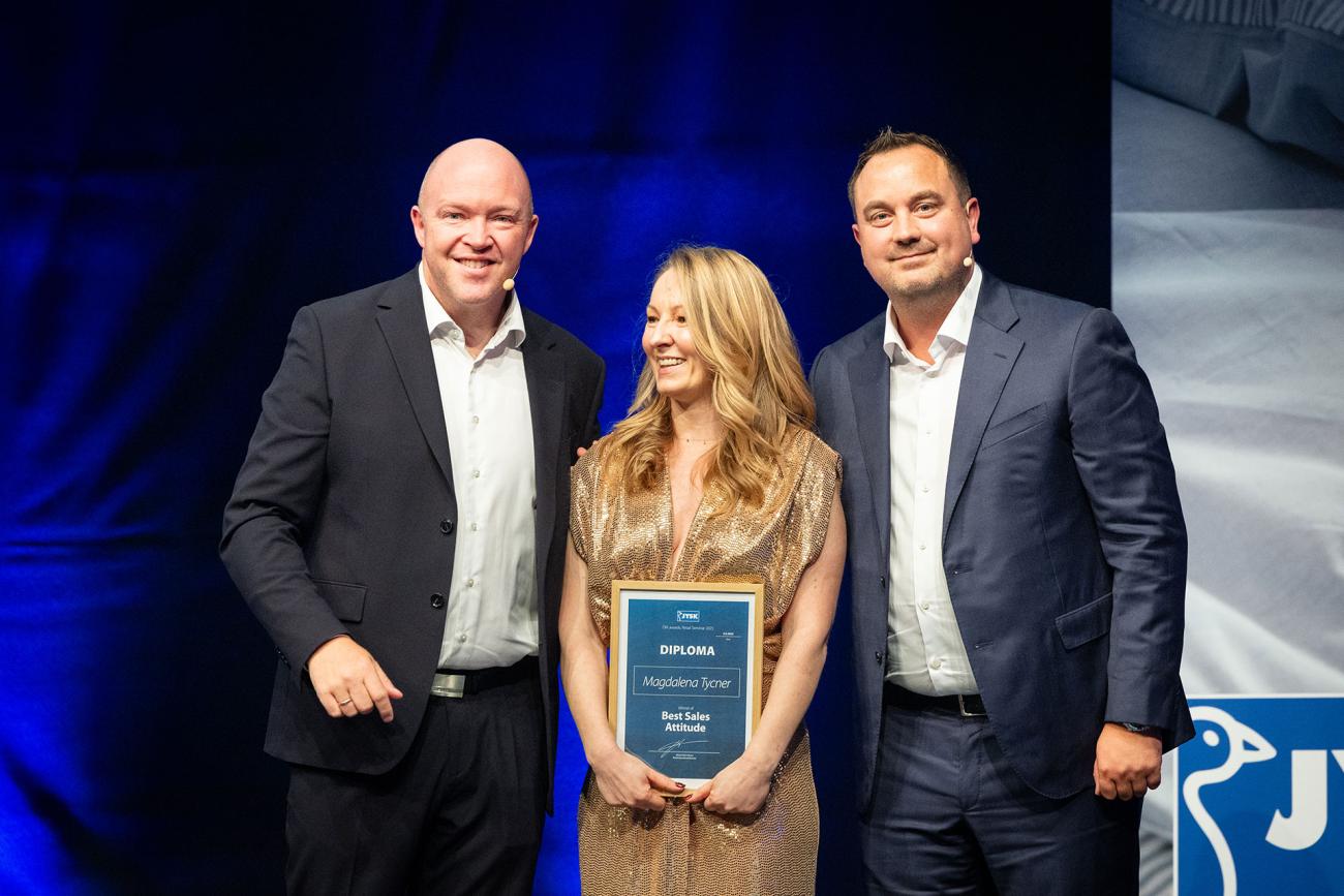 Magdalena Tycner, District Manager in JYSK Poland, wins in the category: Best Sales Attitude