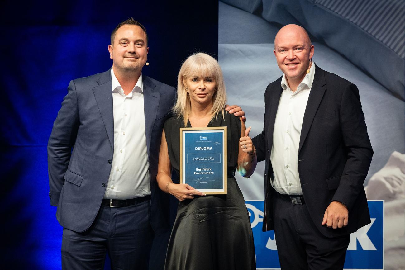 Loredana Olar, District Manager in JYSK Romania, wins in the category: Best Work Environment