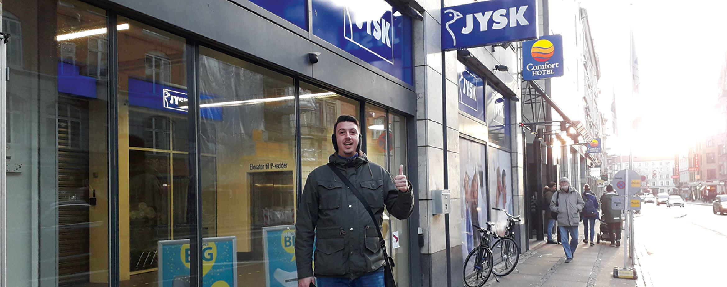 Sorin Stefan Szabo, Store Manager JYSK, on his trip to Copenhagen
