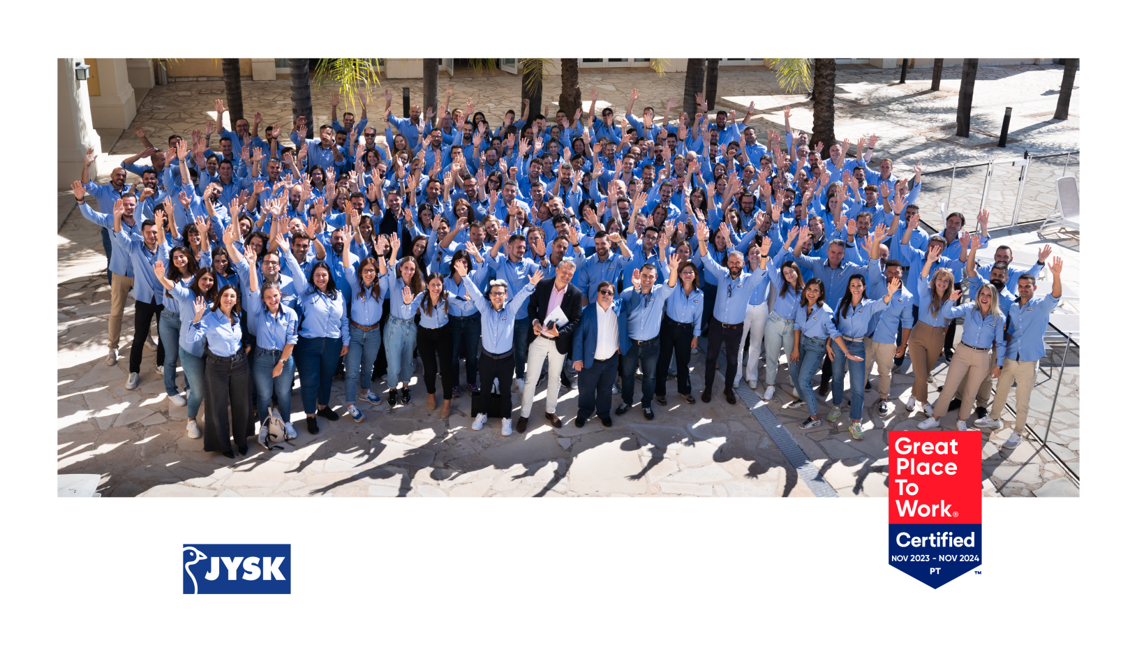 JYSK é reconhecida com a certificação "Great Place to Work" em Portugal