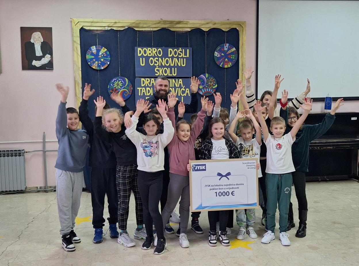 JYSK donacija osnovnoj školi u Petrinji