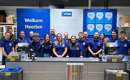 Het team van JYSK Heerlen staat klaar voor de klant