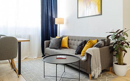 Un apartament Airbnb amenajat cu ajutorul departamentului JYSK Business to Business 