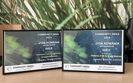 JYSK primește două distincții Gold în Community Index 2024