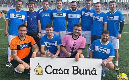 Echipa JYSK la campionatul caritabil de minifotbal Cupa Casa Bună 