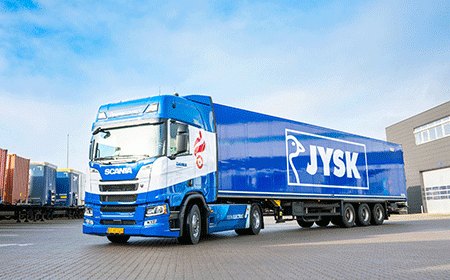 JYSK deploys electric trucks for container transport in Denmark