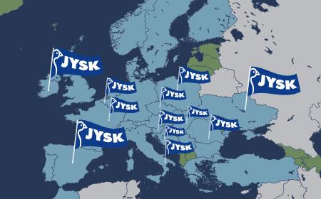JYSK map