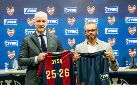 JYSK, nuevo patrocinador del Levante UD, equipo de primera división de fútbol
